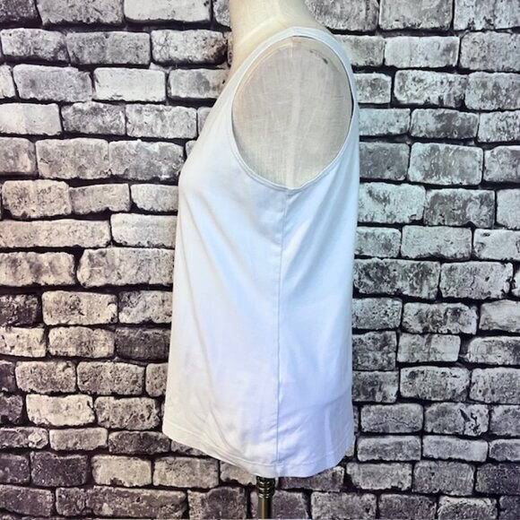 Chico's Ivory Sleeveless Tank Size L - Picture 3 of 7